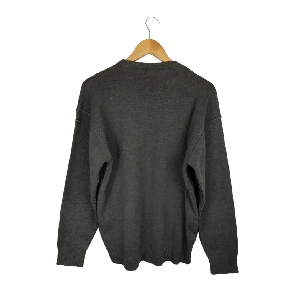 Paul & Shark Yachting Gray Wool Blend Crew Neck Sweater Preppy Men's Size Medium